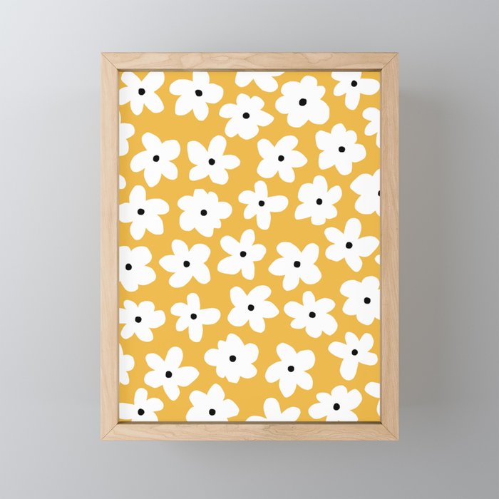 Daisy field Mini Art Print Gallery Image 1