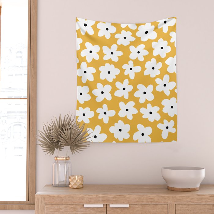 Daisy field Wall Tapestry Gallery Image 2