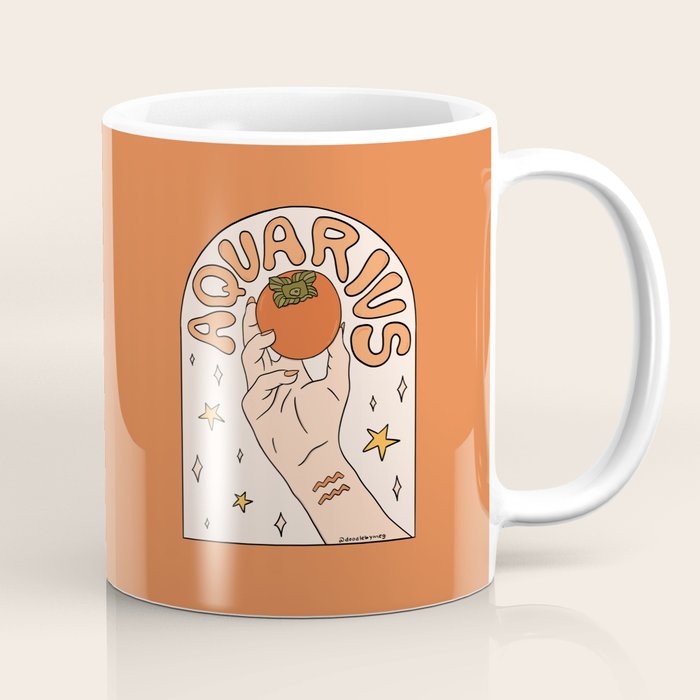 Aquarius Persimmon Coffee Mug Gallery Image 1