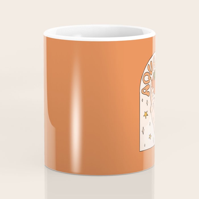Aquarius Persimmon Coffee Mug Gallery Image 4