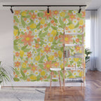Christina Light Flower Pattern Wall Mural Gallery Image 1