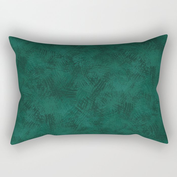 Emerald Scraped Texture Rectangular Pillow Gallery Image 1