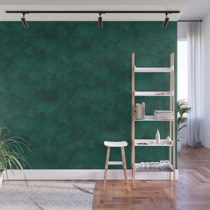 Emerald Scraped Texture Wall Mural Gallery Image 1