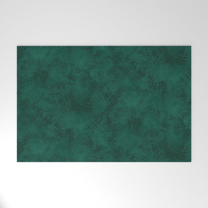 Emerald Scraped Texture Welcome Mat Gallery Image 1