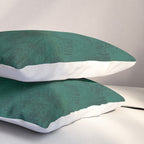 Emerald Scraped Texture Pillow Sham Gallery Image 3