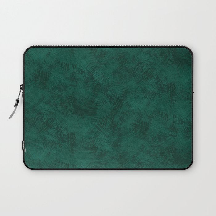 Emerald Scraped Texture Laptop Sleeve Gallery Image 1