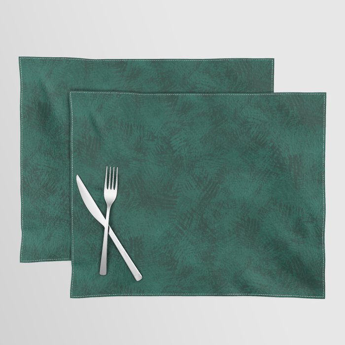 Emerald Scraped Texture Placemat Gallery Image 1