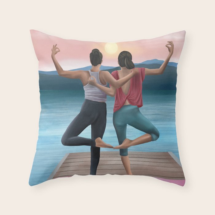 Sunset Serenity Throw Pillow Gallery Image 1