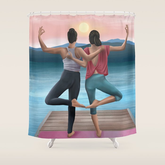 Sunset Serenity Shower Curtain Gallery Image 1