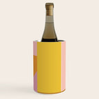 Shapes in Vintage Modern Pink, Orange, Yellow, and Lavender Wine Chiller Gallery Image 3
