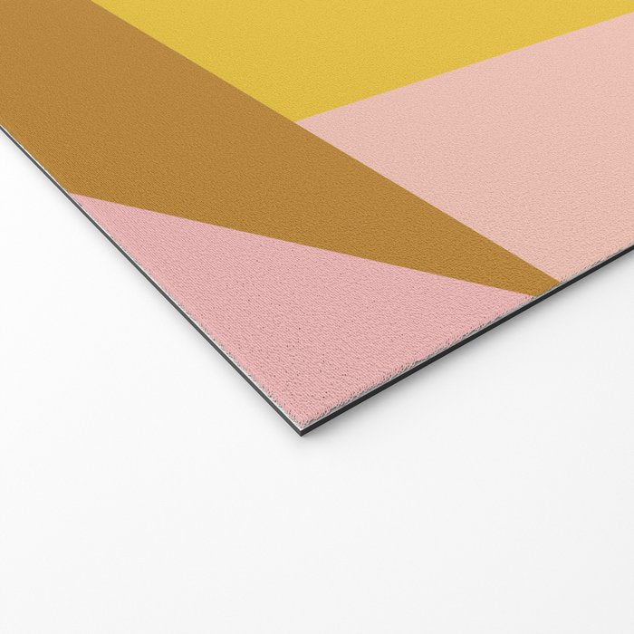 Shapes in Vintage Modern Pink, Orange, Yellow, and Lavender Welcome Mat Gallery Image 2