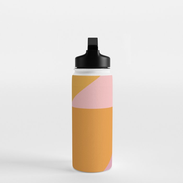Shapes in Vintage Modern Pink, Orange, Yellow, and Lavender Water Bottle Gallery Image 3