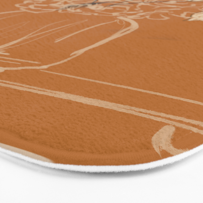 Minimalist Flowers In A Vase 3 Bath Mat Gallery Image 3
