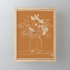 Minimalist Flowers In A Vase 3 Mini Art Print Gallery Image 1