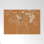 Minimalist Flowers In A Vase 3 Welcome Mat Gallery Image 1