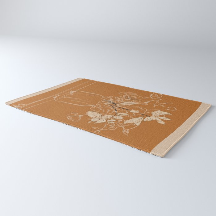 Minimalist Flowers In A Vase 3 Rug Gallery Image 3