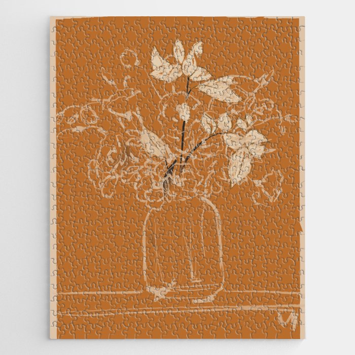 Minimalist Flowers In A Vase 3 Jigsaw Puzzle Gallery Image 1