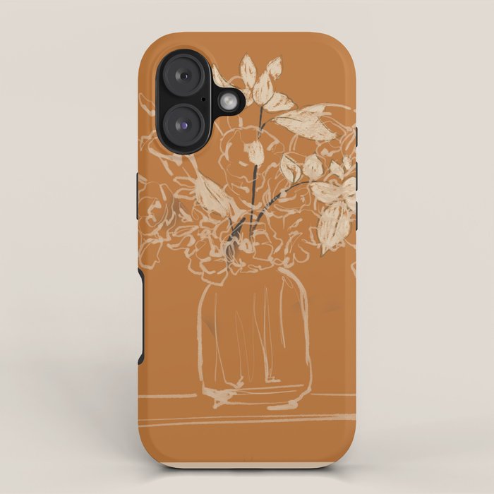 Minimalist Flowers In A Vase 3 iPhone Case Gallery Image 1