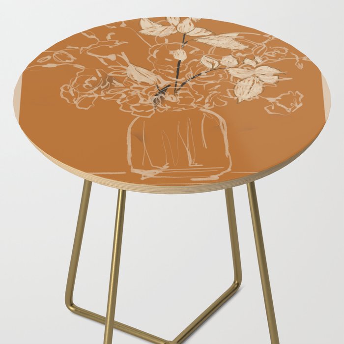 Minimalist Flowers In A Vase 3 Side Table Gallery Image 2
