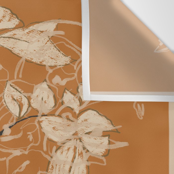 Minimalist Flowers In A Vase 3 Wall Tapestry Gallery Image 3