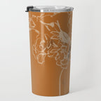 Minimalist Flowers In A Vase 3 Travel Mug Gallery Image 3