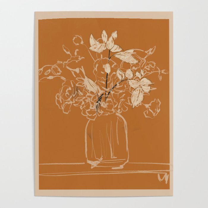 Minimalist Flowers In A Vase 3 Poster Gallery Image 4
