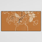Minimalist Flowers In A Vase 3 Desk Mat Gallery Image 3