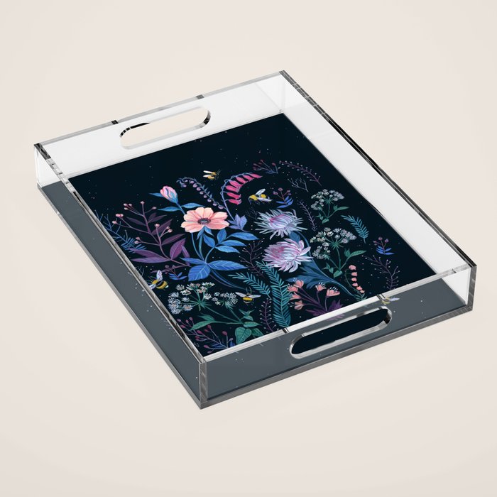Bees Garden Acrylic Tray Gallery Image 1