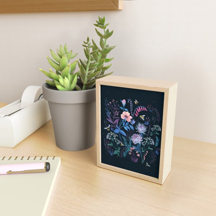 Bees Garden Mini Art Print Gallery Image 2