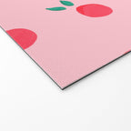 Summer Pink Peaches Pattern Welcome Mat Gallery Image 2