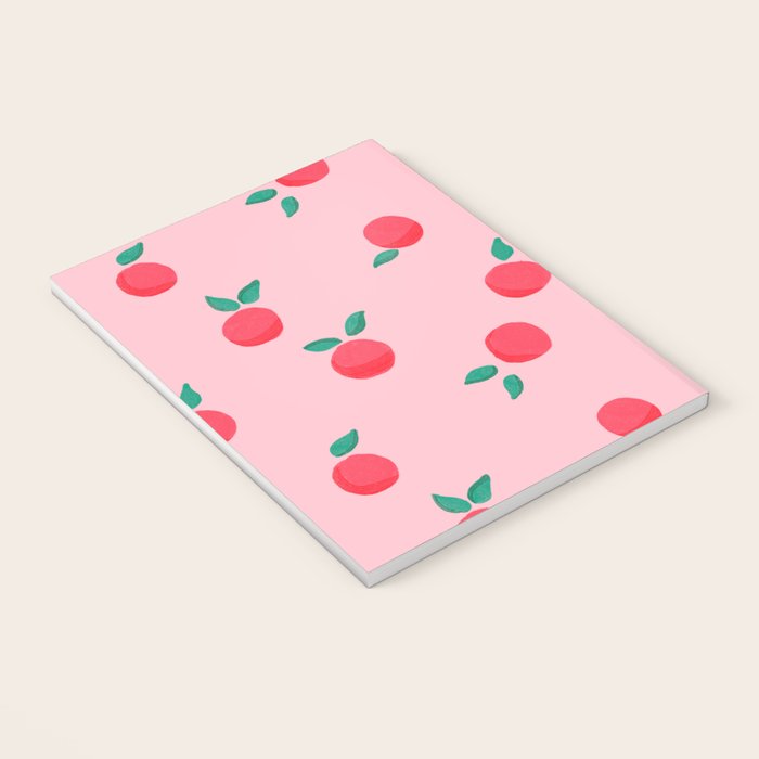 Summer Pink Peaches Pattern Notebook Gallery Image 3