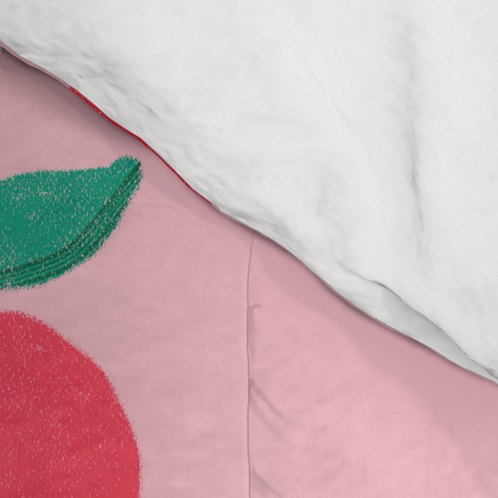 Summer Pink Peaches Pattern Comforter Gallery Image 4