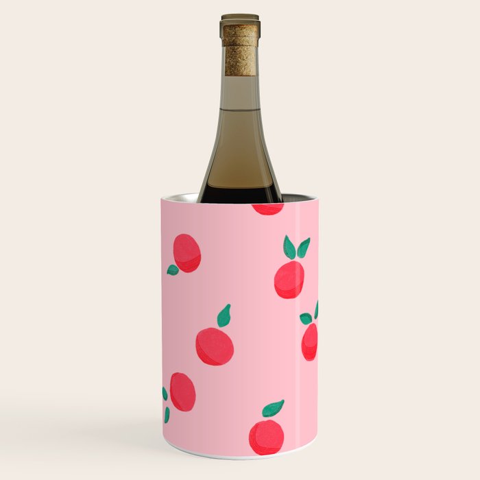Summer Pink Peaches Pattern Wine Chiller Gallery Image 1