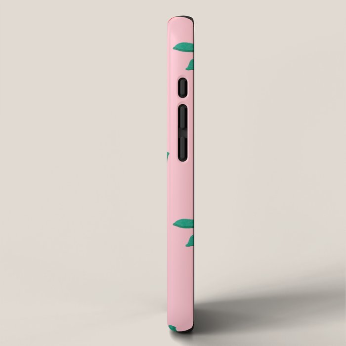 Summer Pink Peaches Pattern iPhone Case Gallery Image 2