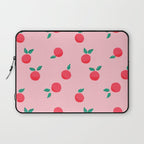 Summer Pink Peaches Pattern Laptop Sleeve Gallery Image 1