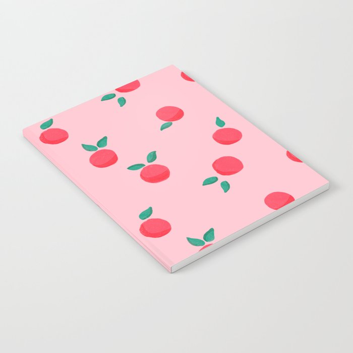 Summer Pink Peaches Pattern Notebook Gallery Image 2