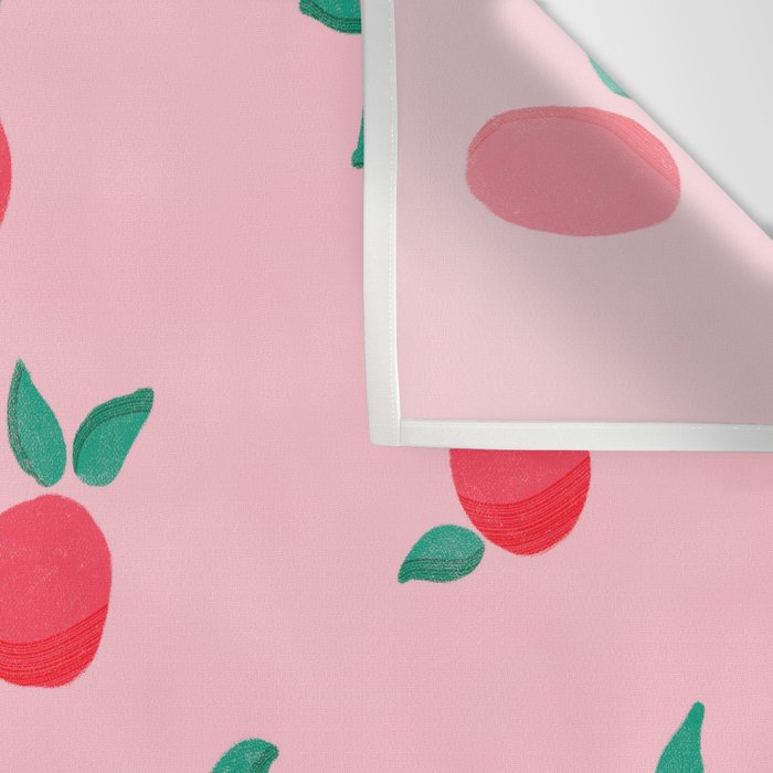 Summer Pink Peaches Pattern Wall Tapestry Gallery Image 3