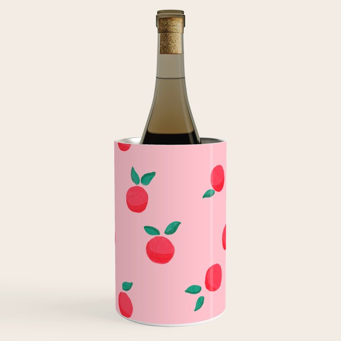 Summer Pink Peaches Pattern Wine Chiller Gallery Image 2