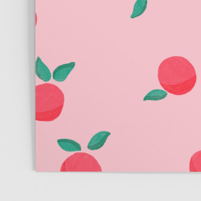 Summer Pink Peaches Pattern Poster Gallery Image 3