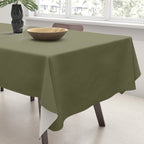 Solid Shaded Lichen Tablecloth Gallery Image 3
