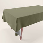 Solid Shaded Lichen Tablecloth Gallery Image 1