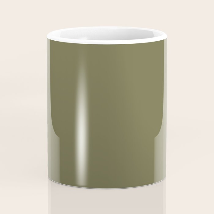 Solid Shaded Lichen Coffee Mug Gallery Image 4
