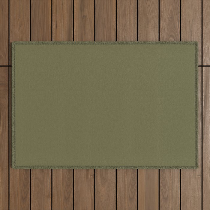 Solid Shaded Lichen Outdoor Rug Gallery Image 1