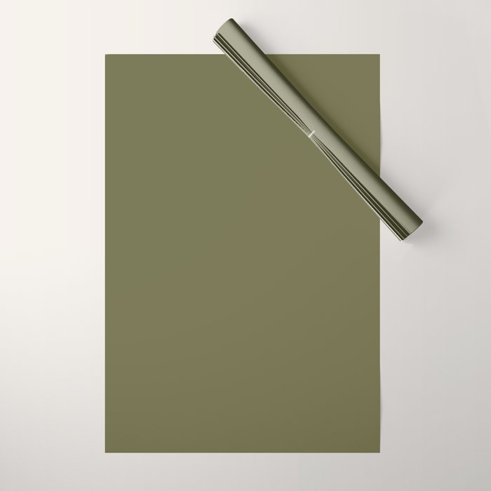Solid Shaded Lichen Wrapping Paper Gallery Image 1