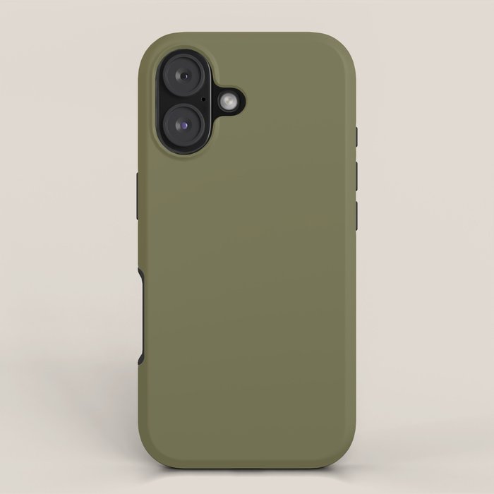 Solid Shaded Lichen iPhone Case Gallery Image 1