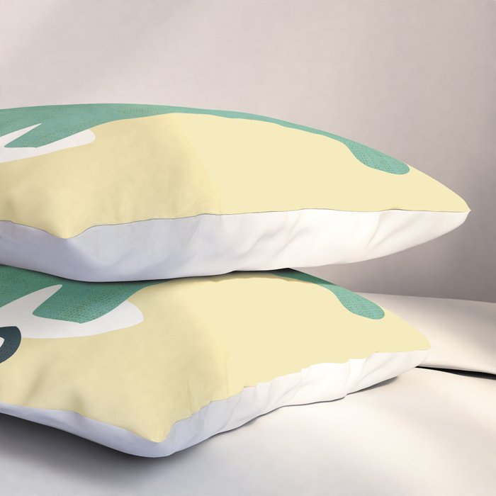 Dinosaur on retro skateboard Pillow Sham Gallery Image 3