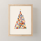 Modern Christmas Tree Mini Art Print Gallery Image 1