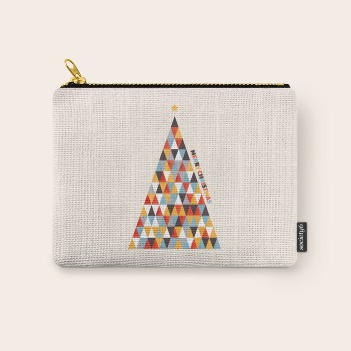 Modern Christmas Tree Carry All Pouch Gallery Image 1