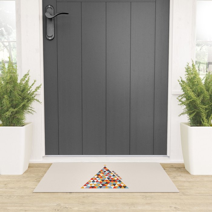Modern Christmas Tree Welcome Mat Gallery Image 3