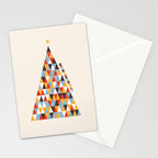 Modern Christmas Tree Stationery Card Gallery Image 2